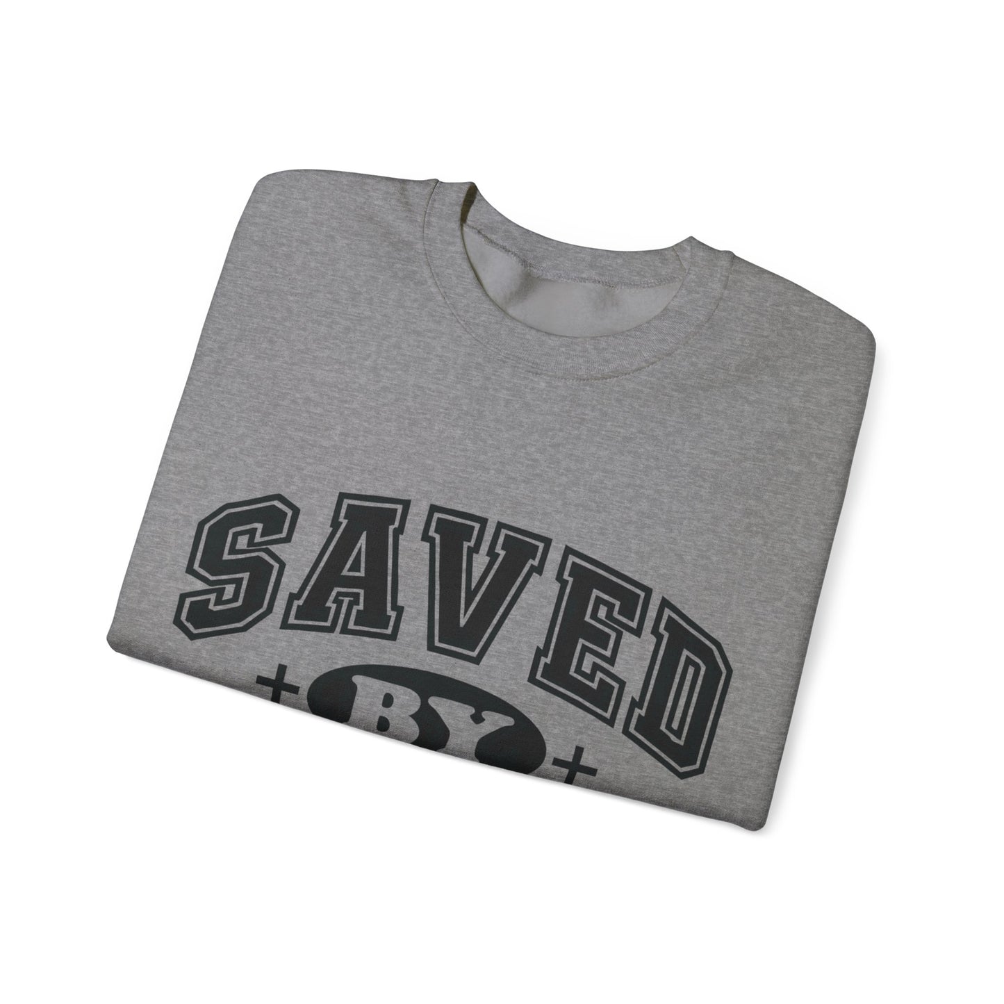 Saved By Jesus Unisex Crewneck Sweatshirt