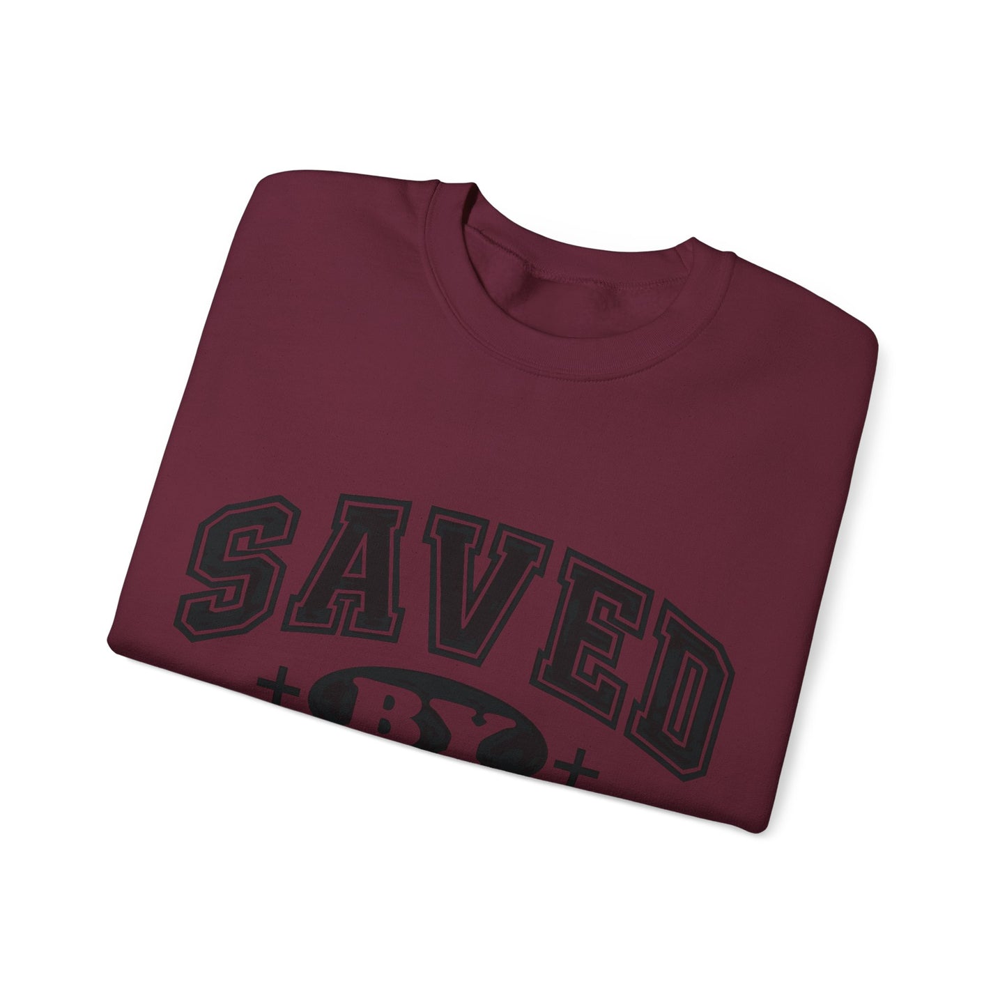 Saved By Jesus Unisex Crewneck Sweatshirt