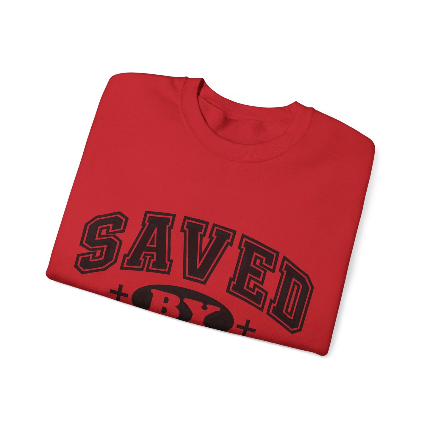 Saved By Jesus Unisex Crewneck Sweatshirt
