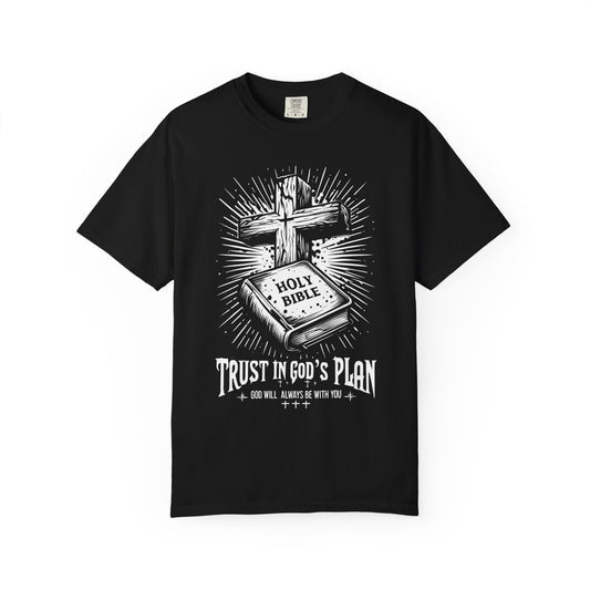 Trust in God's Plan T-Shirt, Faith Apparel, Spiritual Gift, Christian Merchandise, Religious Clothing, Inspirational Tee