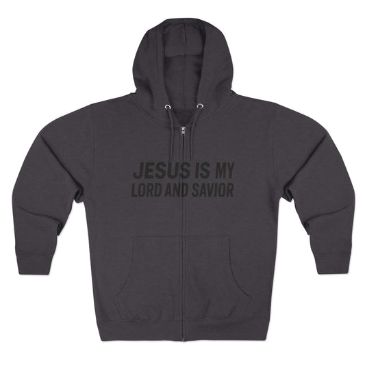 Faith-Based Unisex Zip Hoodie, Inspirational Apparel, Christian Sweatshirt, Religious Gift, Church Attire, Jesus Hoodie