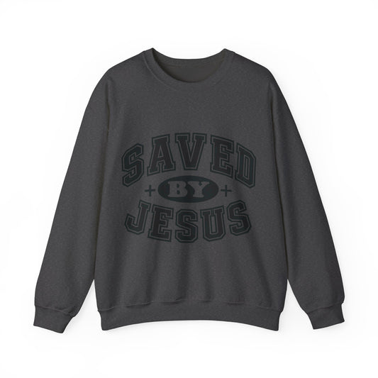 Saved By Jesus Unisex Crewneck Sweatshirt