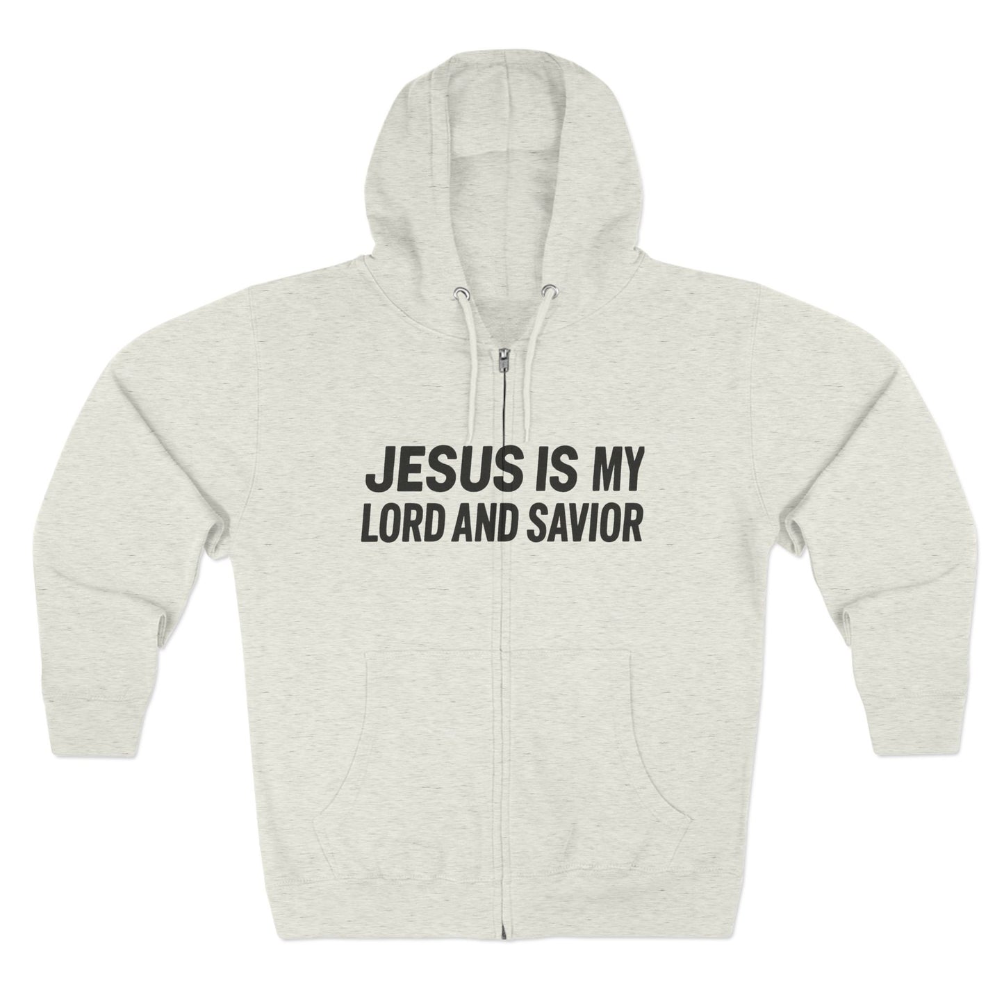 Faith-Based Unisex Zip Hoodie, Inspirational Apparel, Christian Sweatshirt, Religious Gift, Church Attire, Jesus Hoodie