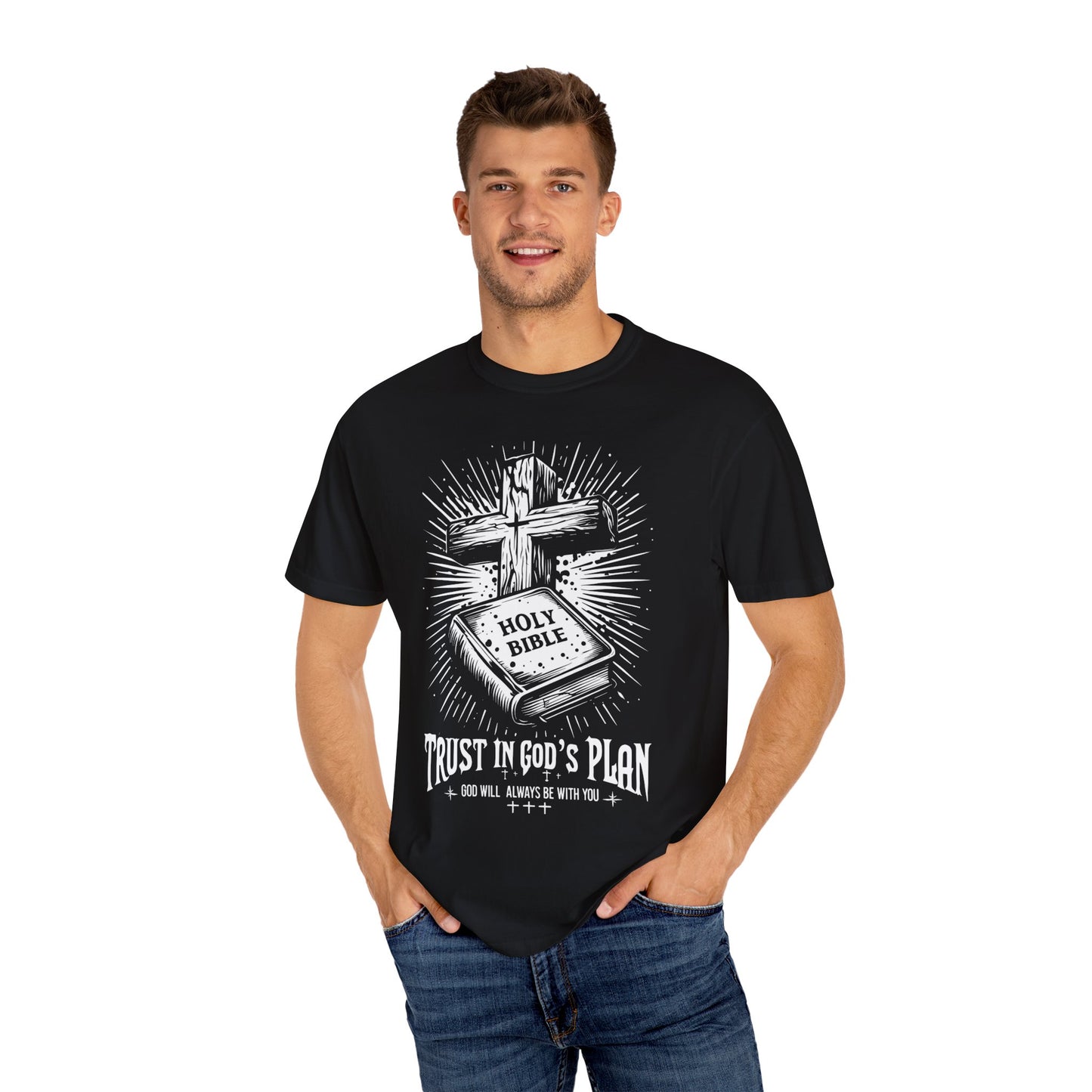 Trust in God's Plan T-Shirt, Faith Apparel, Spiritual Gift, Christian Merchandise, Religious Clothing, Inspirational Tee