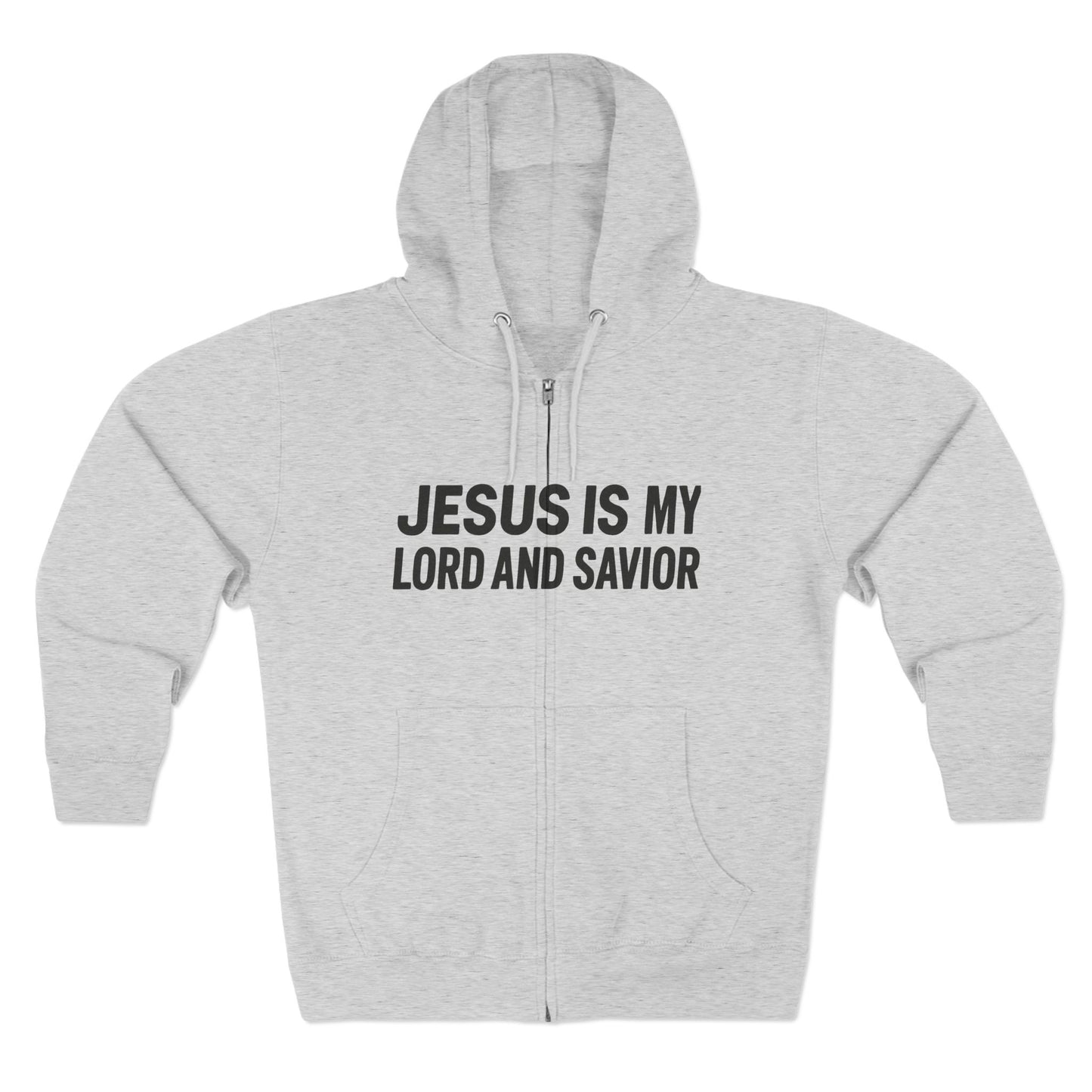 Faith-Based Unisex Zip Hoodie, Inspirational Apparel, Christian Sweatshirt, Religious Gift, Church Attire, Jesus Hoodie