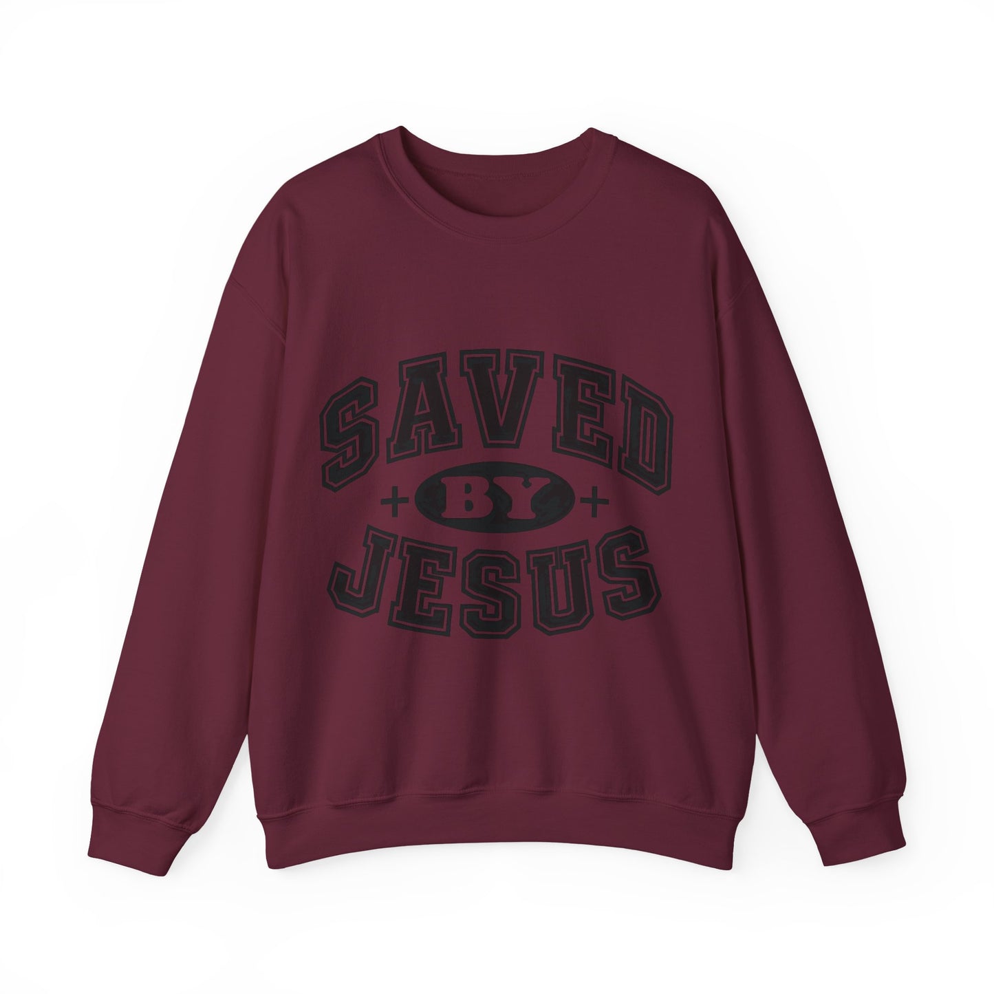 Saved By Jesus Unisex Crewneck Sweatshirt