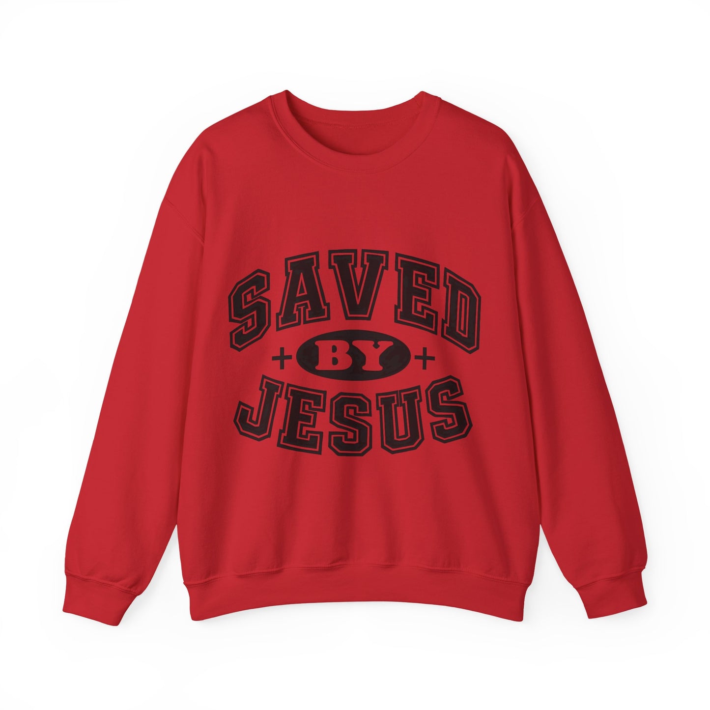 Saved By Jesus Unisex Crewneck Sweatshirt